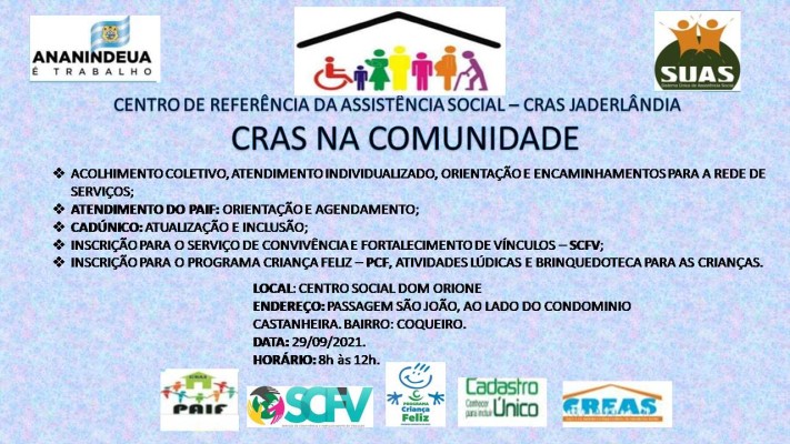 CRAS NA COMUNIDADE